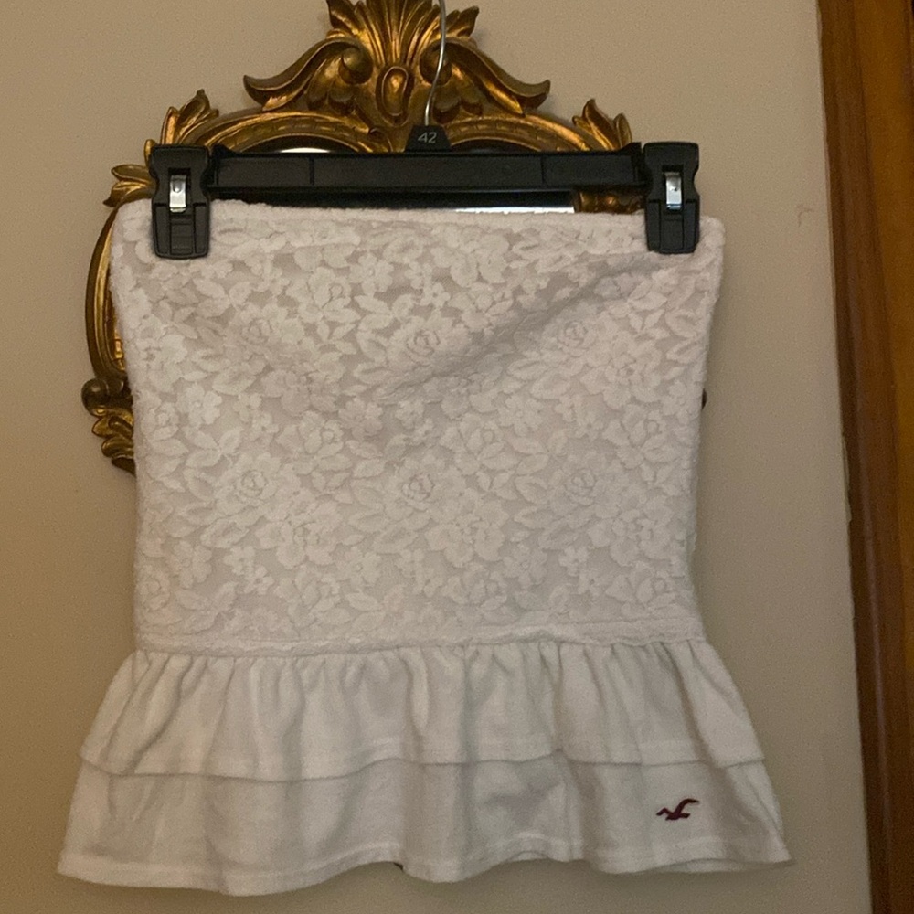 Hollister White Tube Top